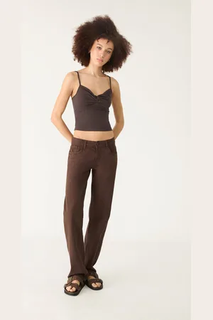 Stradivarius Top na ramiączkach z węzłem XL