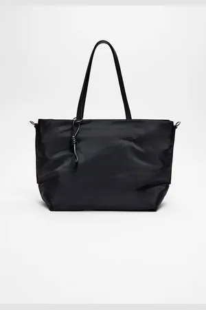 Stradivarius Materiałowa torba shopper basic OS
