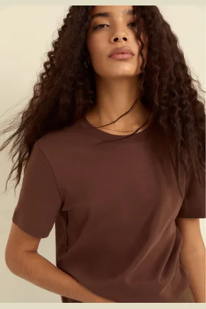 Stradivarius Koszulka basic o kroju regular heavy weight