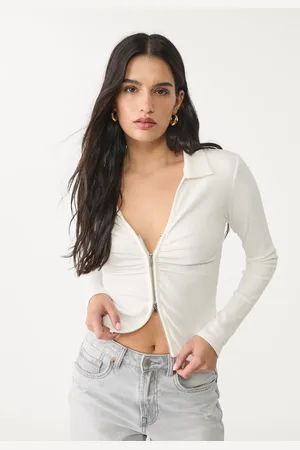 Stradivarius Top polo na suwak XS