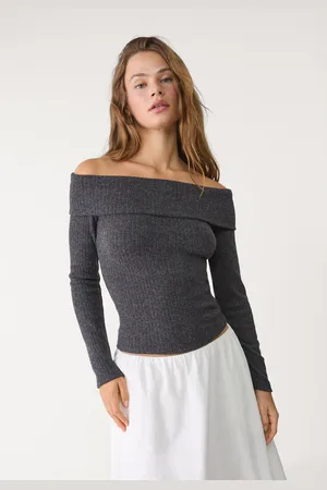 Stradivarius Top z odkrytymi ramionami M