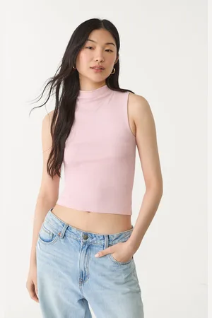 Stradivarius Dopasowana koszulka basic z półgolfem