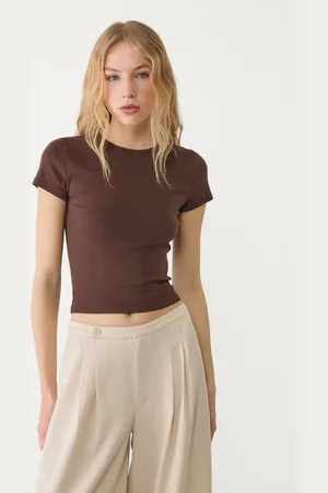 Stradivarius Koszulka basic slim fit L