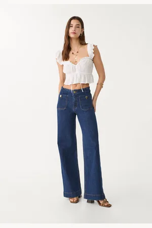 Stradivarius D77 Minimalistyczne jeansy z kieszeniami 40