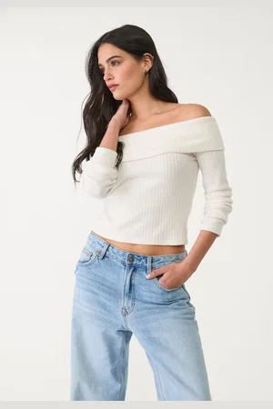 Stradivarius Top z odkrytymi ramionami M