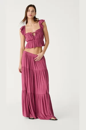 Stradivarius Spódnica maxi w stylu boho