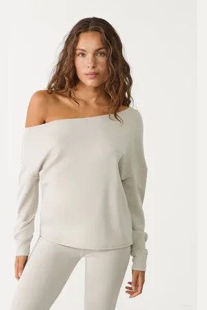 Stradivarius Miękka bluza odsłaniająca ramiona S