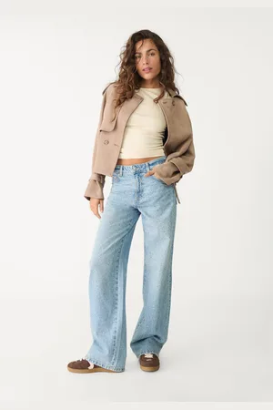Stradivarius Proste jeansy z cyrkoniami 42