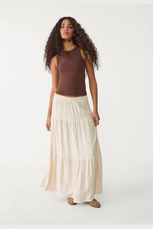 Stradivarius Spódnica maxi w stylu boho S