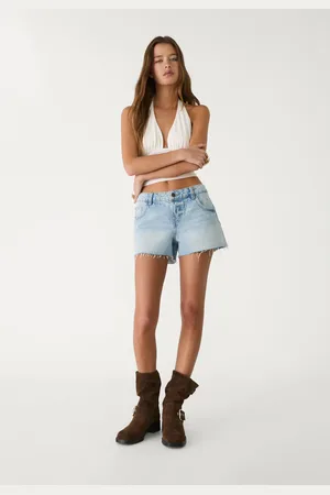 Stradivarius Marszczony top z dekoltem halter L