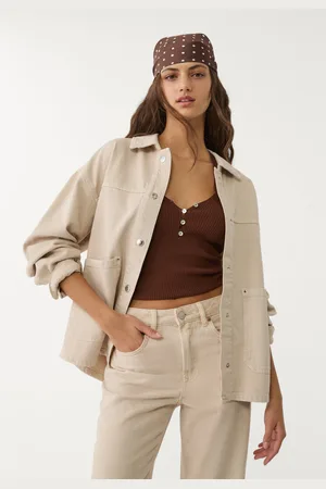 Stradivarius Kurtka z diagonalu z kieszeniami S
