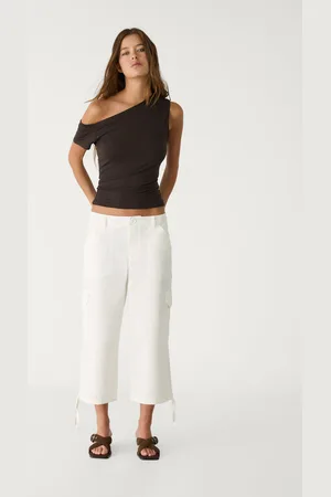 Stradivarius Spodnie capri cargo 34