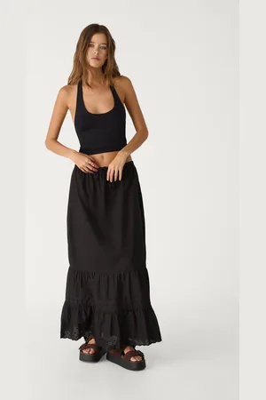 Stradivarius Top z dekoltem halter XS