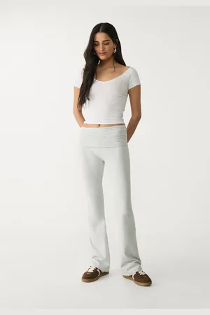 Stradivarius Legginsy z rozszerzanymi nogawkami XL