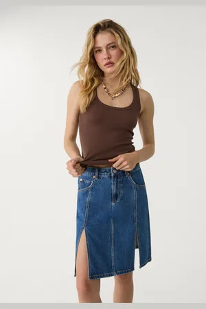 Stradivarius Top basic na ramiączkach M