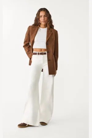 Stradivarius D71 Jeansy dzwony comfort z szerokimi nogawkami