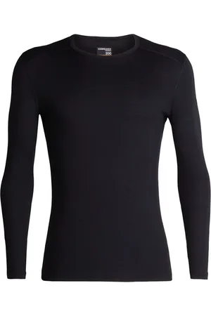 Icebreaker Koszulka Merino 200 Oasis Long Sleeve Crewe 104365001BLK