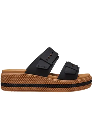 Crocs Klapki Brooklyn Woven Buckle Low Wedge 209978-001