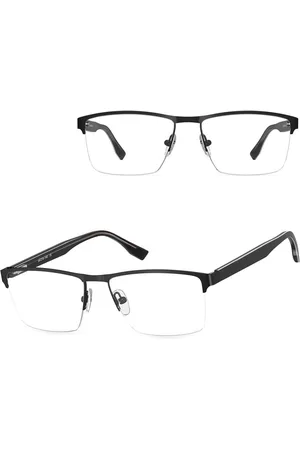 Sunoptic Małe męskie okulary na żyłkę oprawki korekcyjne zerówki 877 czarne