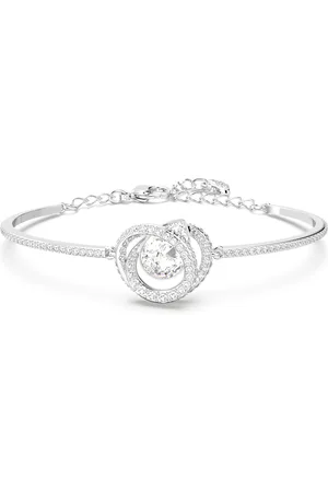 Swarovski Bransoletka typu bangle Generation, Biała, Powłoka z rodu