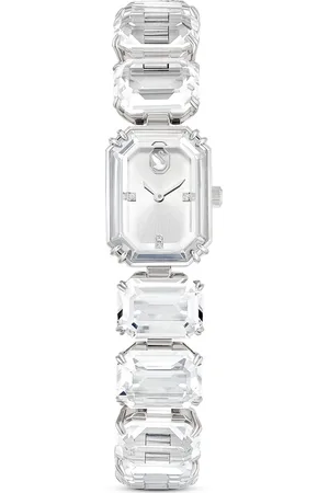 Swarovski Zegarek, Bransoletka z kryształami w szlifie ośmiokątnym, , Stal szlachetna