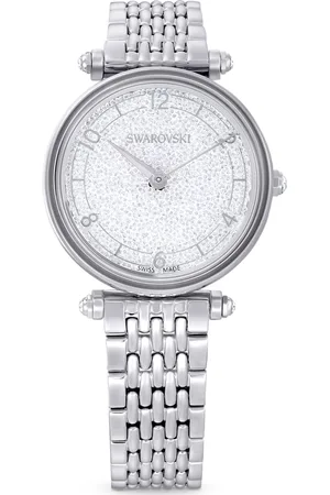 Swarovski Zegarek Crystalline Wonder, Swiss Made, Metalowa bransoleta, W odcieniu srebra, Stal szlachetna