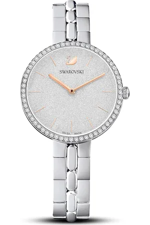 Swarovski Zegarek Cosmopolitan, Swiss Made, Metalowa bransoleta, W odcieniu srebra, Stal szlachetna