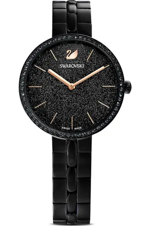 Swarovski Zegarek Cosmopolitan, Swiss Made, Metalowa bransoleta, , Czarna powłoka