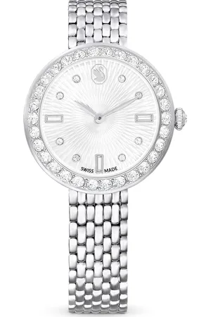 Swarovski Zegarek Certa, Swiss Made, Metalowa bransoleta, W odcieniu srebra, Stal szlachetna