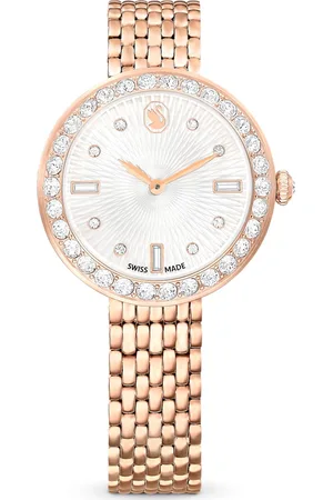 Swarovski Zegarek Certa, Swiss Made, Metalowa bransoleta, W odcieniu różowego złota, Powłoka w odcieniu różowego złota