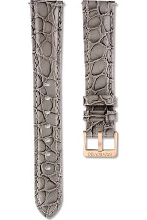 Swarovski Pasek do zegarka, Szerokość 16 mm (0,63 cala), Skórzany z przeszyciami