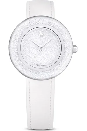 Swarovski Zegarek Crystalline Lustre, Swiss Made, Skórzany pasek, , Stal szlachetna