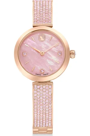 Swarovski Zegarek Illumina, Swiss Made, Bransoleta z kryształami, , Powłoka w odcieniu różowego złota