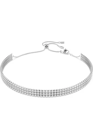 Swarovski Choker Tennis Matrix, Szlif okrągły, , Powłoka z rodu