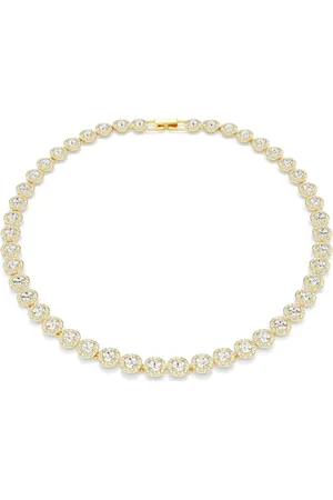 Swarovski Naszyjnik Tennis Una Angelic, Szlif okrągły, , Powłoka w odcieniu złota