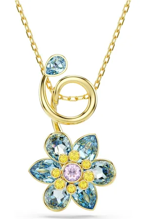 Swarovski Wisiorek Idyllia, Szlify różnorodne, Kwiat, , Powłoka w odcieniu złota