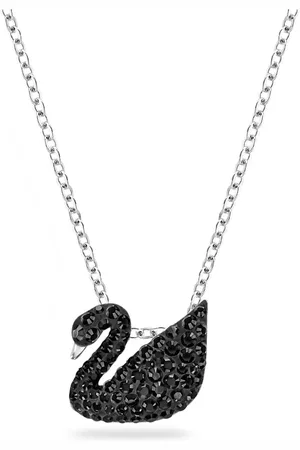 Swarovski Wisiorek Swan, Łabędź, Mały, , Powłoka z rodu