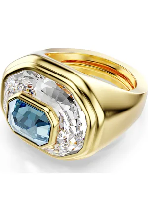 Swarovski Pierścionek koktajlowy Chroma, Szlif ośmiokątny, , Powłoka w odcieniu złota