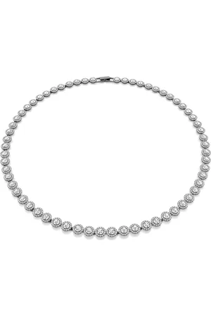 Swarovski Naszyjnik Tennis Una Angelic, Szlif okrągły, Długi, , Powłoka z rutenu