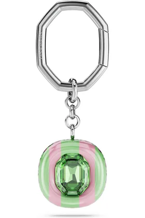 Swarovski Brelok do kluczy Dulcis, Szlif ośmiokątny, Różnokolorowy, Powłoka z rodu