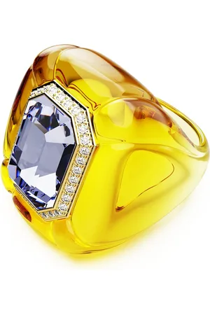 Swarovski Pierścionek koktajlowy Dulcis, Szlif poduszkowy, Oprawa brukowa