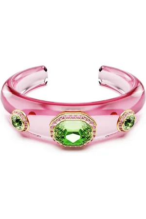 Swarovski Bransoletka typu mankiet Dulcis, Szlify różnorodne, Różnokolorowa, Powłoka w odcieniu złota