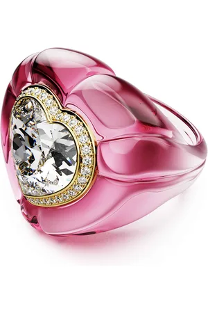 Swarovski Pierścionek koktajlowy Dulcis, Szlif w kształcie serca, Oprawa brukowa, Serce