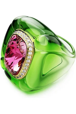 Swarovski Pierścionek koktajlowy Dulcis, Szlif poduszkowy, Oprawa brukowa, Różnokolorowy