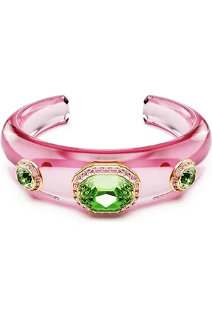 Swarovski Bransoletka typu mankiet Dulcis, Szlify różnorodne, Różnokolorowa, Powłoka w odcieniu złota