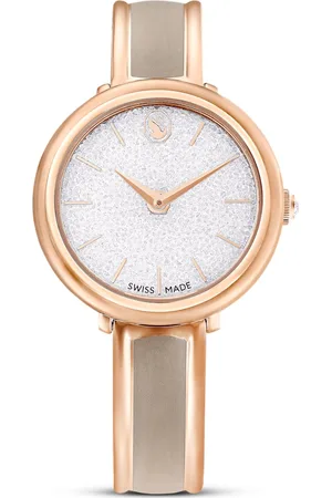 Swarovski Zegarek Crystalline Bangle, Swiss Made, Metalowa bransoleta, , Powłoka w odcieniu różowego złota