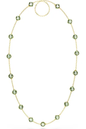 Swarovski Naszyjnik sautoir Chroma, Szlif ośmiokątny, Różnokolorowy, Powłoka w odcieniu złota