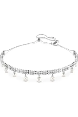 Swarovski Naszyjnik typu choker Ariana Grande x , Kryształowa Perła, Szlif okrągły, , Powłoka z rodu