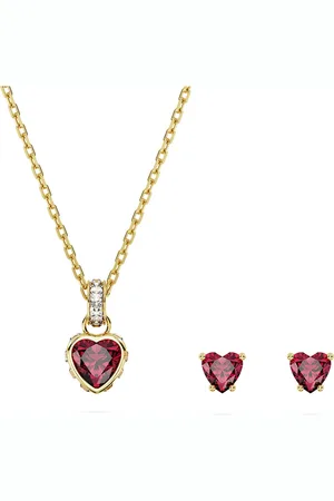 Swarovski Zestaw Chroma, Serce, , Powłoka w odcieniu złota
