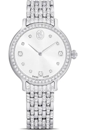 Swarovski Zegarek Imber, Swiss Made, Metalowa bransoleta, W odcieniu srebra, Stal szlachetna